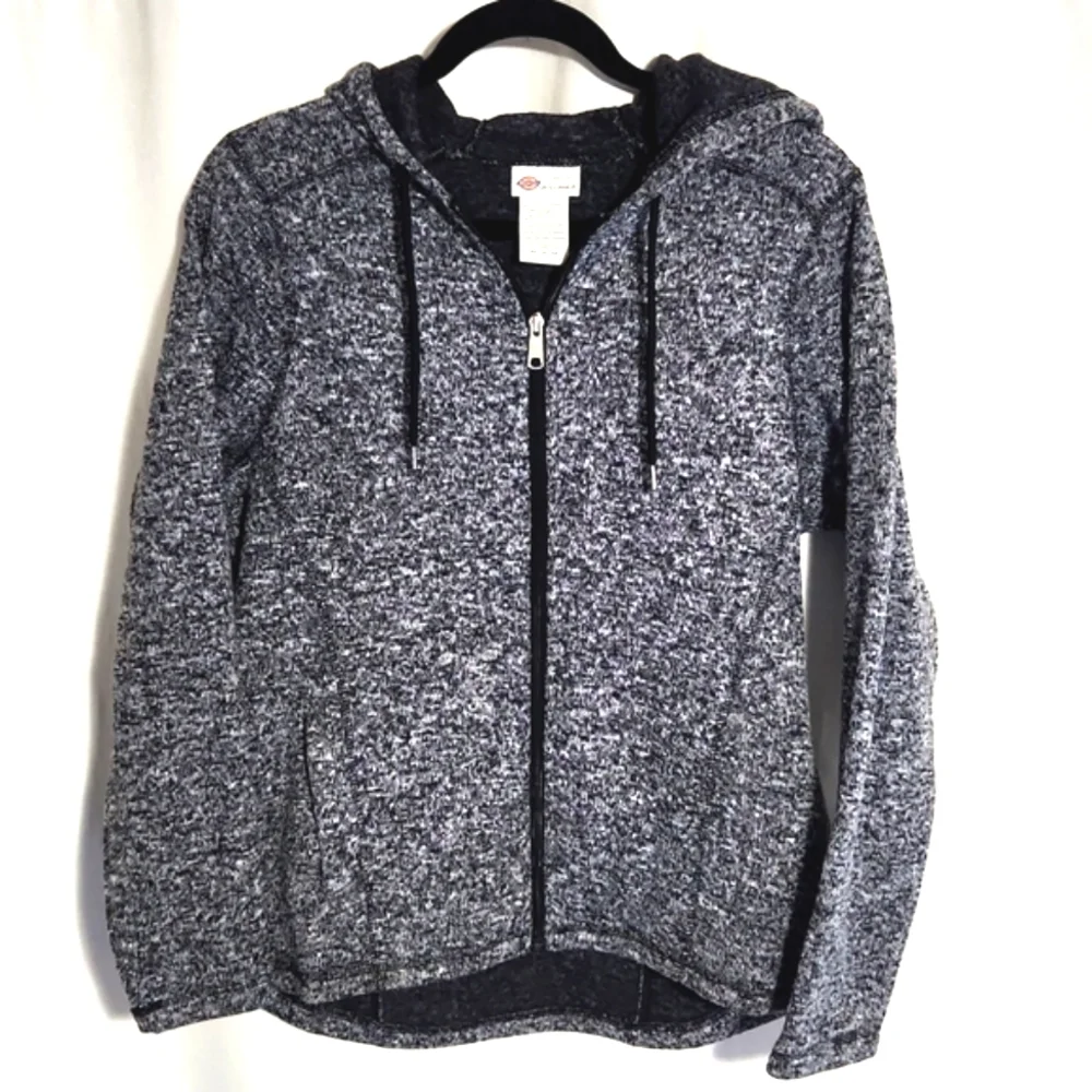 NEW! Dickies Women's Fleece Full Zip Hooded Sweatshirt Size Medium